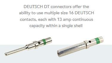 Deutsch pin and socket contacts