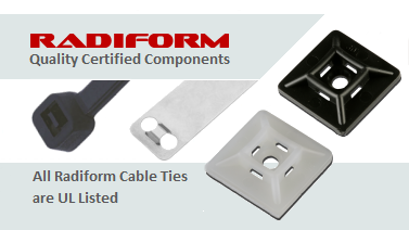 Radiform Cable Ties are UL Listed
