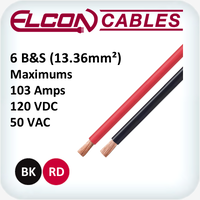 Battery and Starter Cable 6AWG 30m Rolls