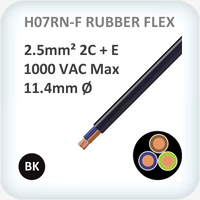 Rubber Flex H07RN-F 2.5mm² 2C + E