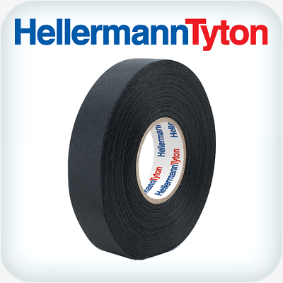 Harness Fabric Tape .25 x 19mm Black 25m Roll