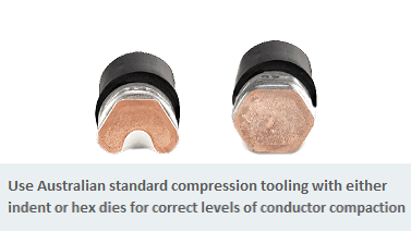 Use Australian Standard Copper Compression Tooling 
