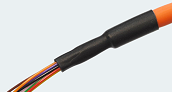 medium wall heat shrink forms a seal for multi core cable breakouts