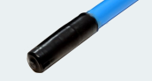 heat shrink end cap terminated to large fibre optic cable