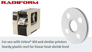 Printable Heat Shrink Tubing Reels for Zebra Printers