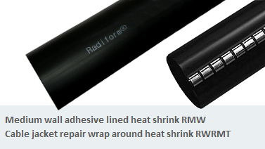 Radiform Medium Wall and Wrap Around Heat Shrink