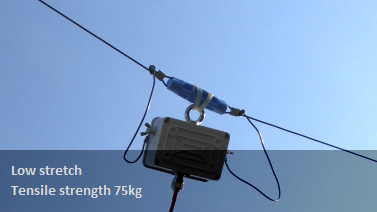 Kevlar Antenna Wire Dipole Installation