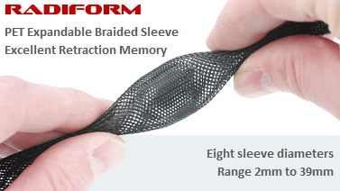 PET Braid, Expanding Braid Sleeve