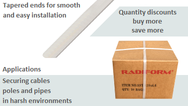 Stainless Steel Cable Ties available in bulk