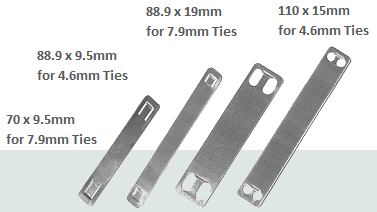 Stainless Steel Tags Available in 4 sizes