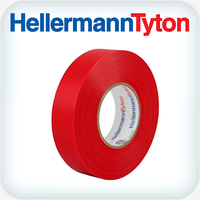 Helatape PVC Tape .15 x 19mm Red 20m Roll