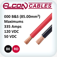 Battery and Starter Cable 000 AWG 30m Rolls