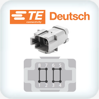 DT04-08PA-P026 8 Pin Bussed A Keyed 2x 4=26A