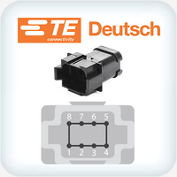 DT04-08PB-P021 8 Pin Bussed B Keyed 8=52A