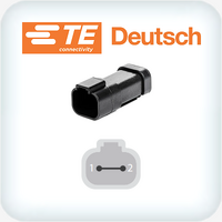 DT04-2P-P060 2 Pin Bussed Receptacle 2=13A