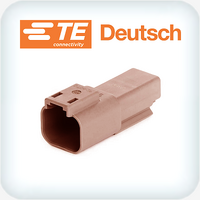 DT04-2P-TN09 2 Way Receptacle Housing Brown