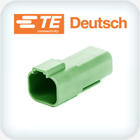 DT04-4P-TN03 4 Way Receptacle Housing Green
