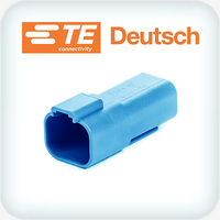 DT04-4P-TN07 4 Way Receptacle Housing Blue