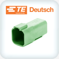 DT04-6P-TN03 6 Way Receptacle Housing Green