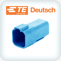 DT04-6P-TN07 6 Way Receptacle Housing Blue