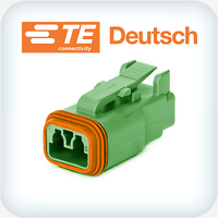 DT06-2S-TN03 2 Way Plug Housing Green