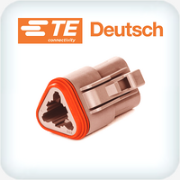 DT06-3S-TN09 3 Way Plug Housing Brown