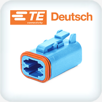 DT06-4S-TN07 4 Way Plug Housing Blue