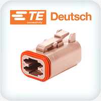 DT06-4S-TN09 4 Way Plug Housing Brown