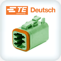 DT06-6S-TN03 6 Way Plug Housing Green