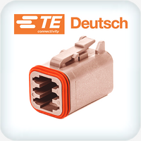 DT06-6S-TN09 6 Way Plug Housing Brown