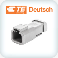 DTP04-2P-E003 2 Way Receptacle Housing + End Cap