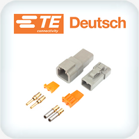 DTP2-4 Kit 2 Way 2 to 3mm² Au Plated Contacts