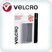 Velcro Rough Surface Stick On Tape 25 x 100mm Grey