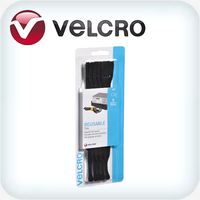 Velcro High Strength Adhesive 50mm x 22.8m Hook & Loop Roll, Black