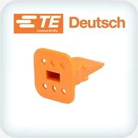 W6S 6 Way Plug Orange Wedge