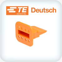 W8S 8 Way Plug Orange Wedge