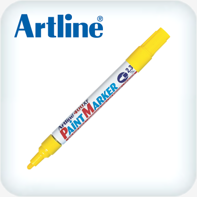 Artline 400XF Paint Marker Yellow 2.3mm