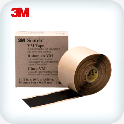3M VM Scotch Vinyl Mastic Tape Black 38mm x 6m