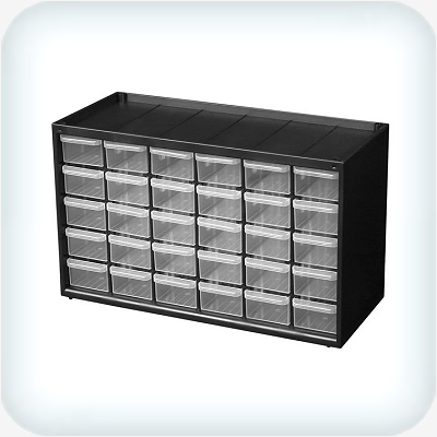 30 Drawer Parts Storage Cabinet
