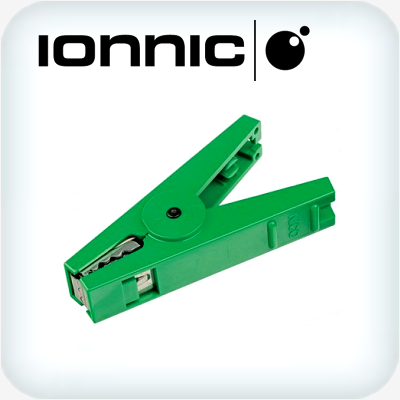 Alligator Clamp 25A 20mm Wide Jaws Green
