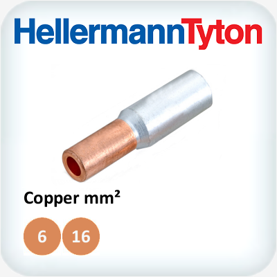Bi Metal Link to suit 25mm² Aluminium to 6mm² Copper