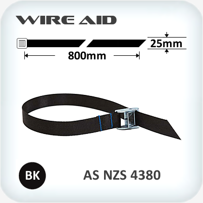 Cam Buckle Strap 800mm 250kg Lashing Capacity