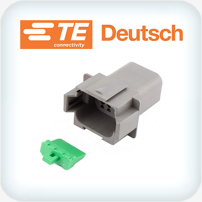 DT 8 Way Male Receptacle & Green Wedge