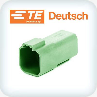 DT04-6P-TN03 6 Way Receptacle Housing Green
