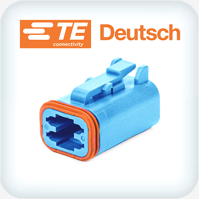 DT06-4S-TN07 4 Way Plug Housing Blue