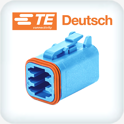 DT06-6S-TN07 6 Way Plug Housing Blue