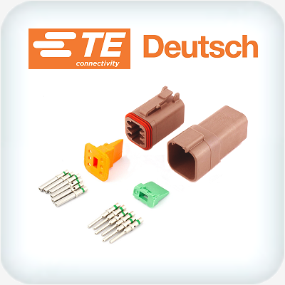 DT6-1 Kit 6 Way 1.0-2.0mm² Ni Plated Contacts Brown