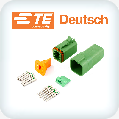 DT6-1 Kit 6 Way 1.0-2.0mm² Ni Plated Contacts Green