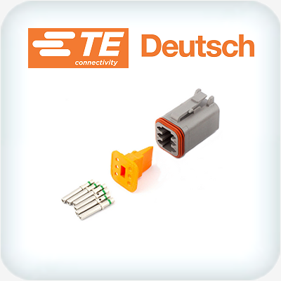DT6FP-1 Half Kit 4 Way 1.0-2.0mm² Ni Plated Contacts