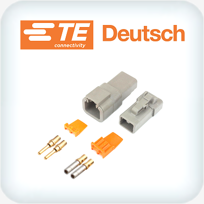 DTP2-4 Kit 2 Way 2 to 3mm² Au Plated Contacts